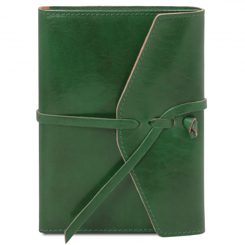 Notizbuch aus Leder grün